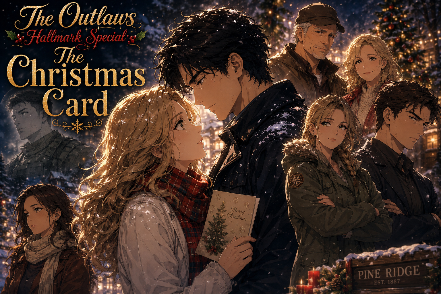 Cover art for The Christmas Cardπ, a romance scenario on AI Dungeon