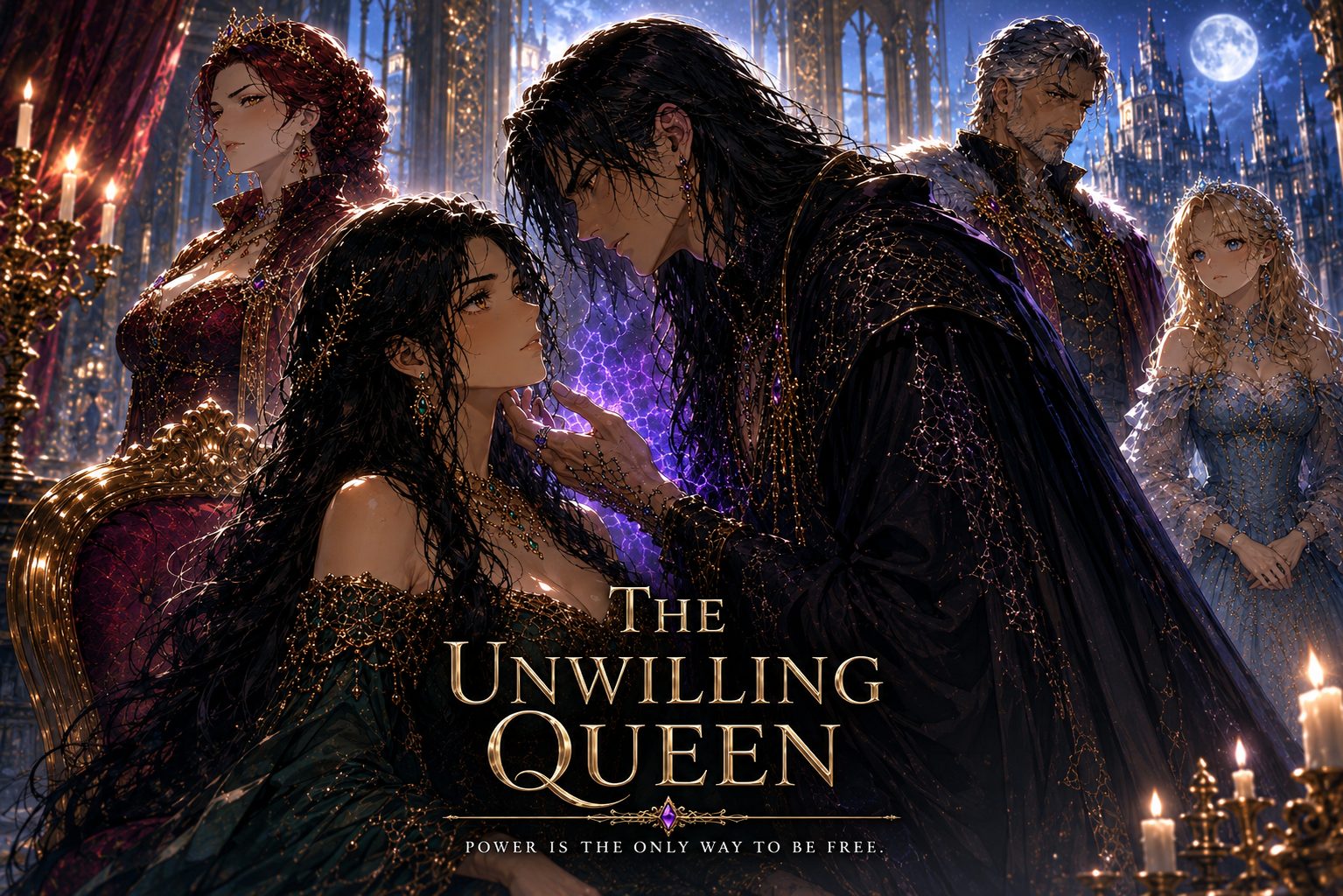 Cover art for The Unwilling Queen đź”®, a romance scenario on AI Dungeon
