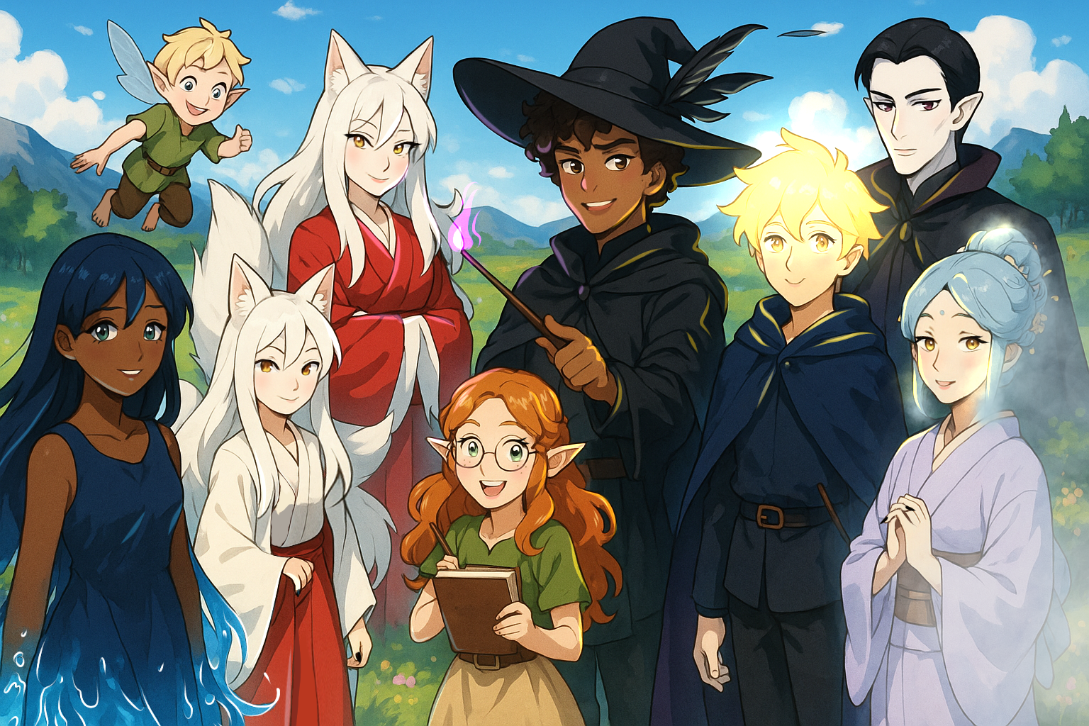 Cover art for Arcane Wings Against the Crown, a romance scenario on AI Dungeon