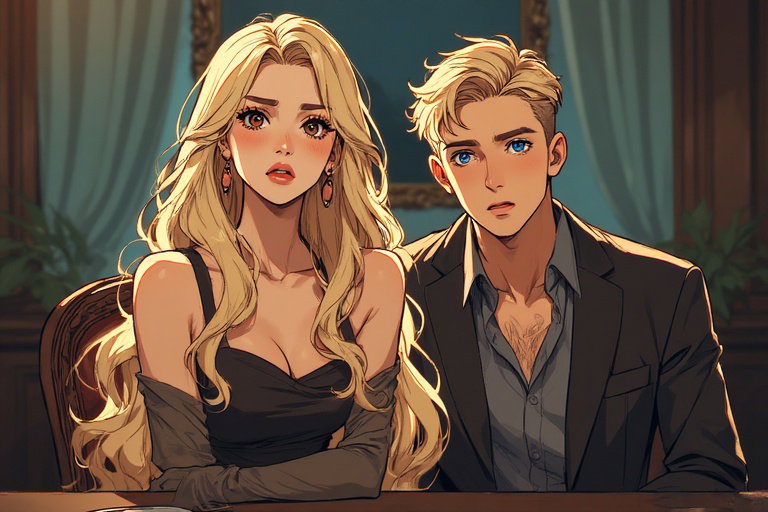 Cover art for Paid to Hold Your Hand, a fake dating scenario on AI Dungeon