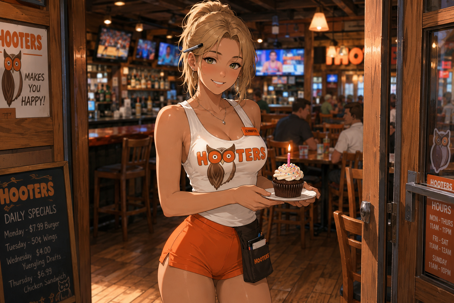 Cover art for 🎭A Happy Hooters Birthday🦉, an inner self scenario on AI Dungeon