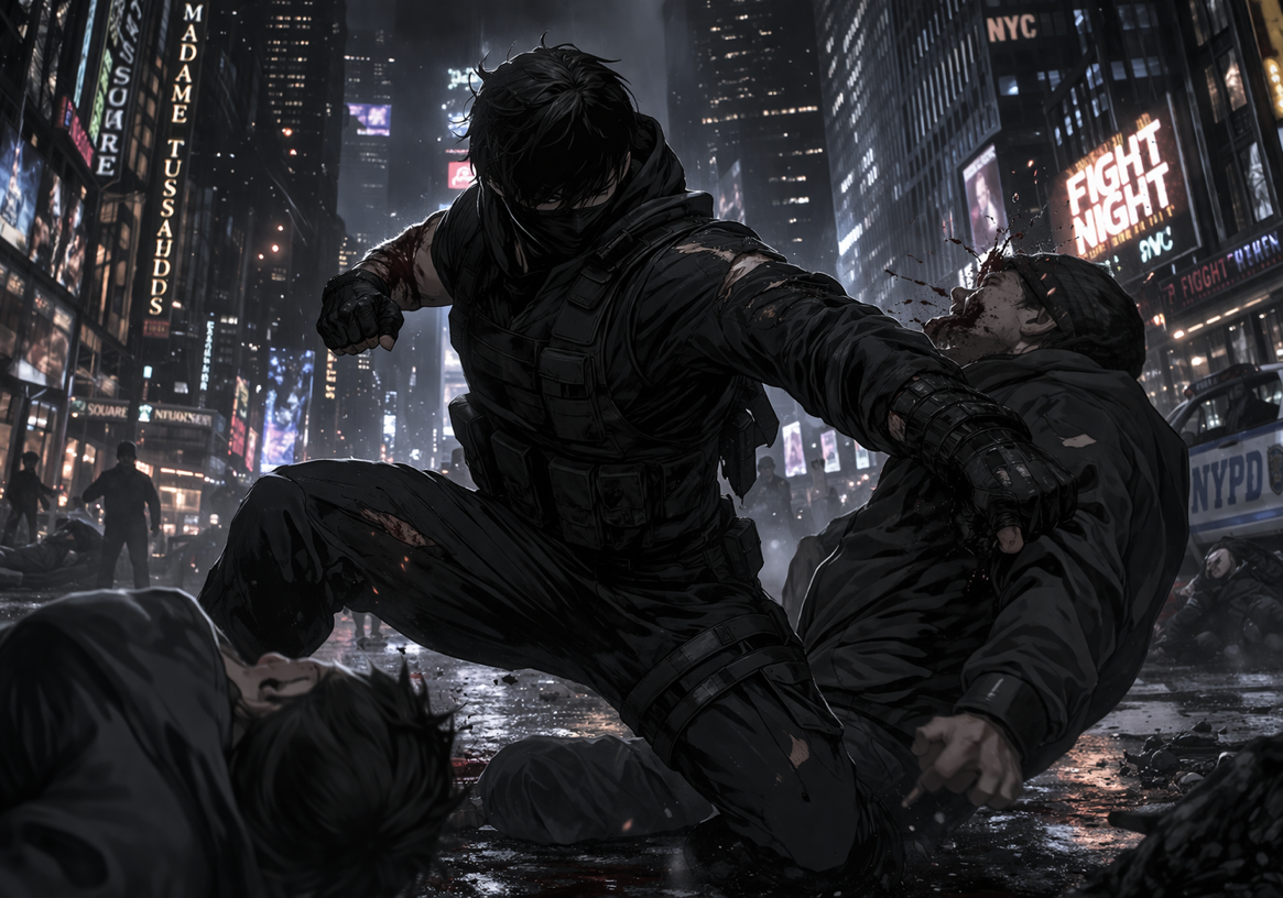 Cover art for 🎭I Didn’t Mean to Become a Vigilante, a vigilante scenario on AI Dungeon