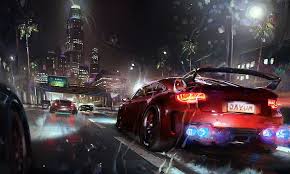 Cover art for Port Aurora: Midnight Pink Slips, a street racing scenario on AI Dungeon