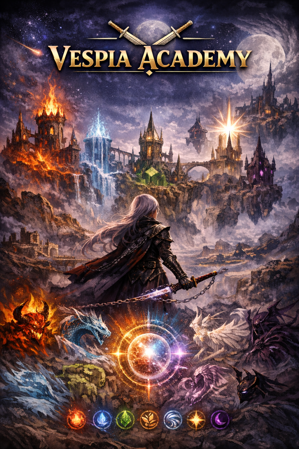 Cover art for Vespia Academy, a rpg scenario on AI Dungeon
