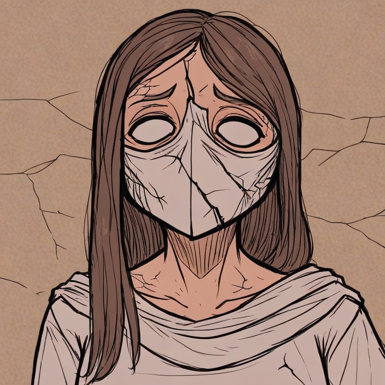 Cover art for My Pallid Mask, a horror adventure on AI Dungeon