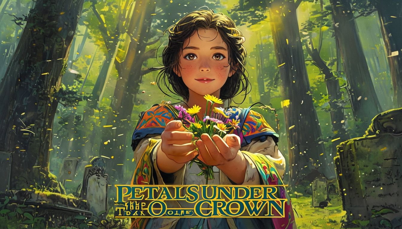 Cover art for Petals Under the Old Crown, a fantasy scenario on AI Dungeon