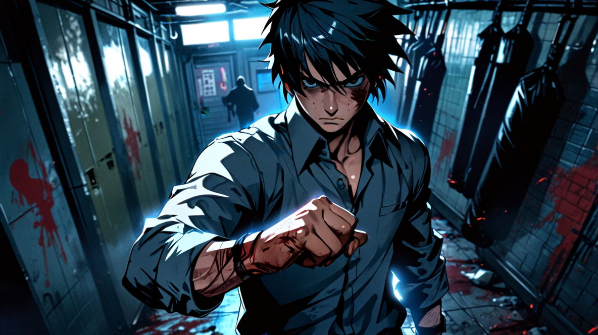 Cover art for After the Bell: Fight Club, a fighting scenario on AI Dungeon