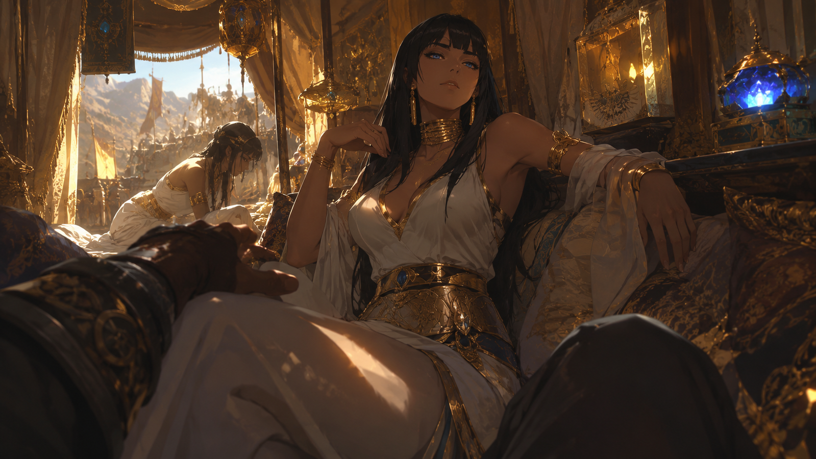 Cover art for Escort of the Sun Princess, a fantasy scenario on AI Dungeon