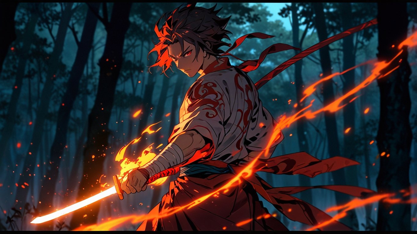 Cover art for 🌑 Demon's Wrath: A Demon Slayer RPG 🌕, a demon scenario on AI Dungeon