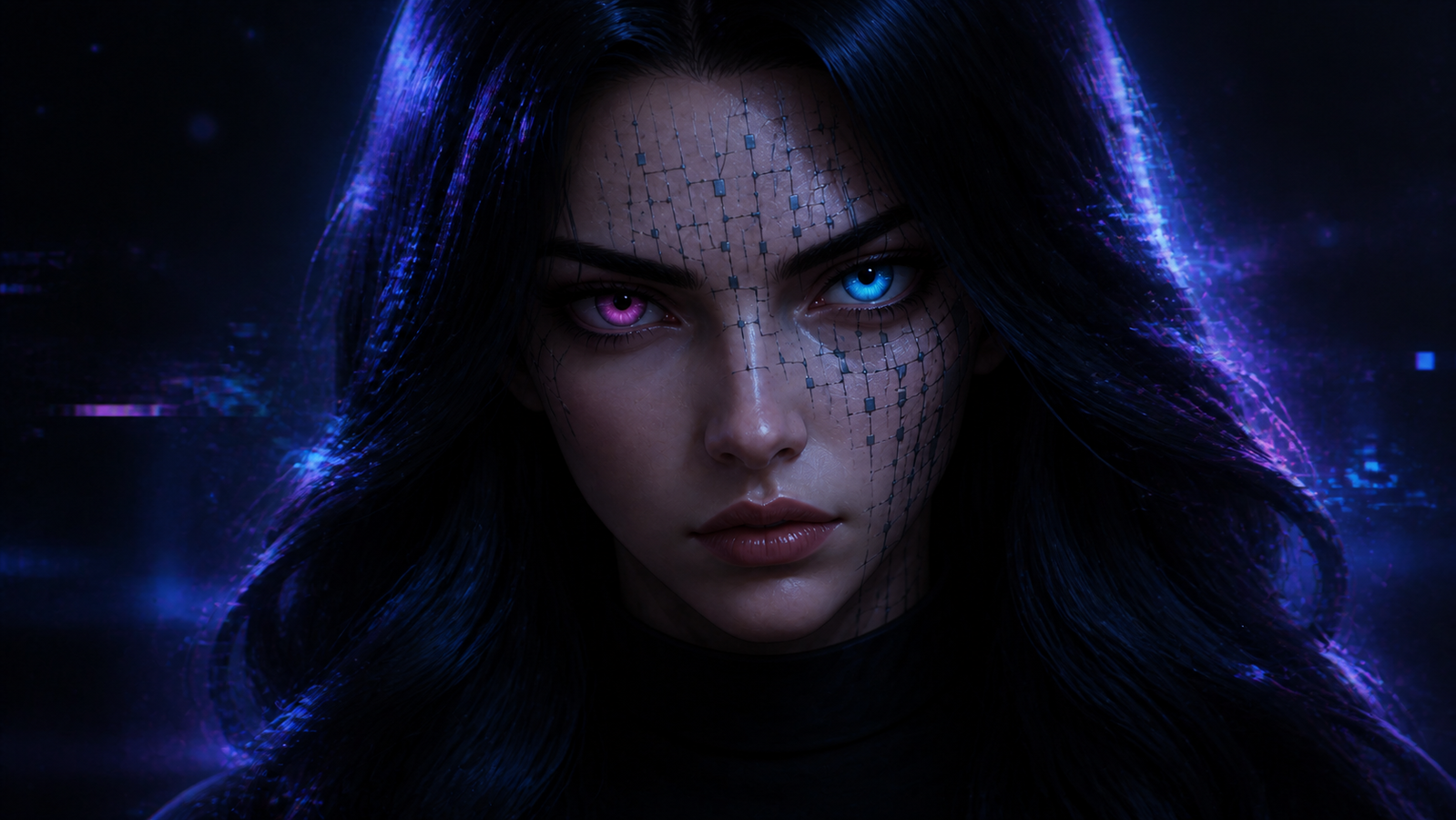 Cover art for Cybernetica, a cyberpunk world on Voyage