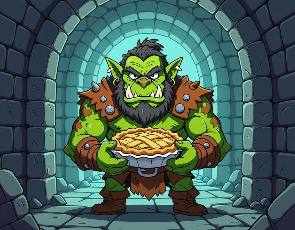Cover art for Orc and Pie, an orc scenario on AI Dungeon