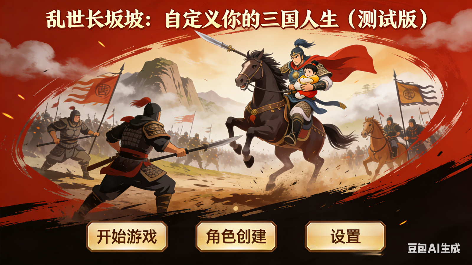 Cover art for 乱世三国:自定义你的三国人生(中文版1.0), a three kingdoms scenario on AI Dungeon