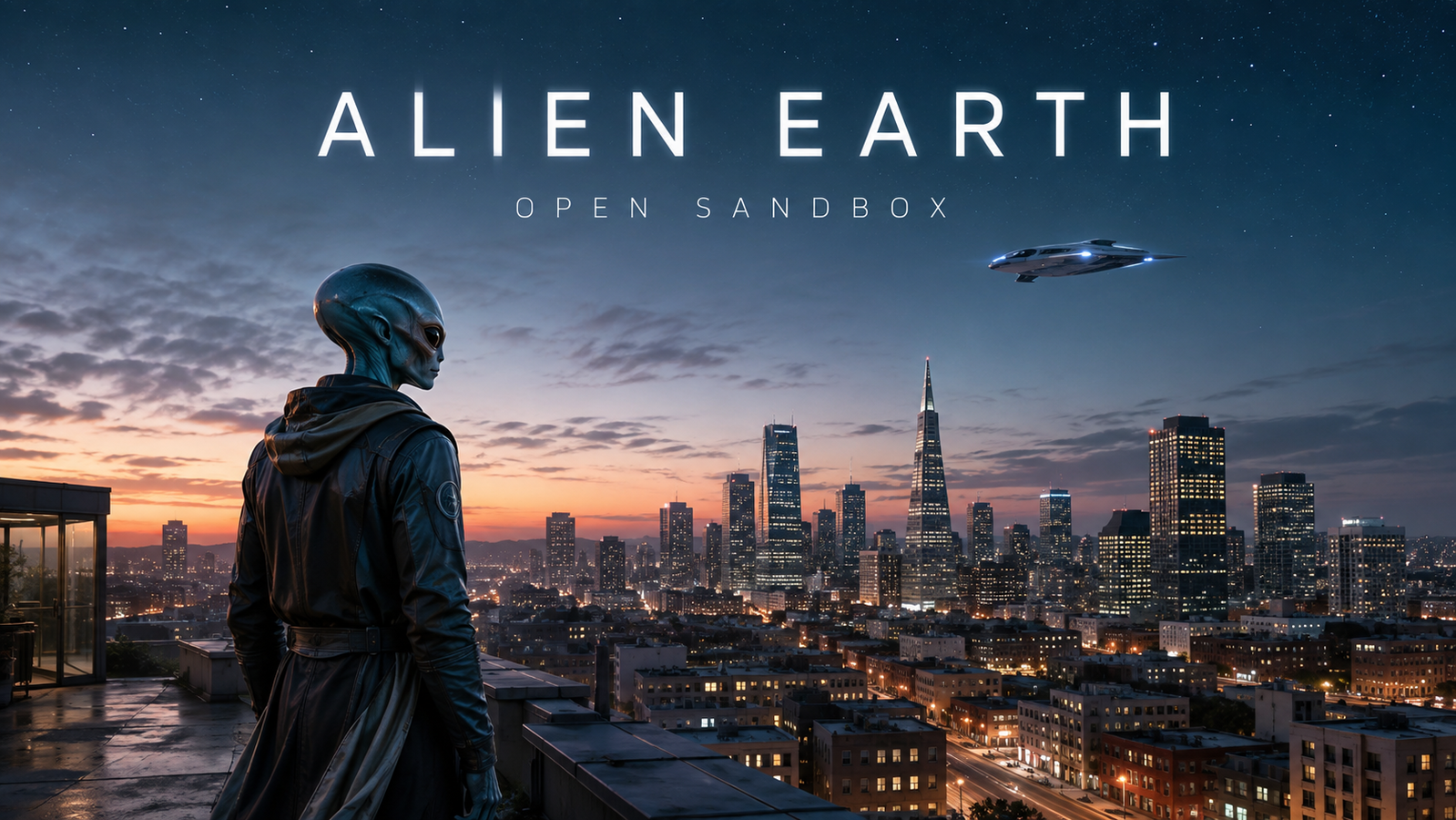Cover art for Alien Earth, an alien world on Voyage