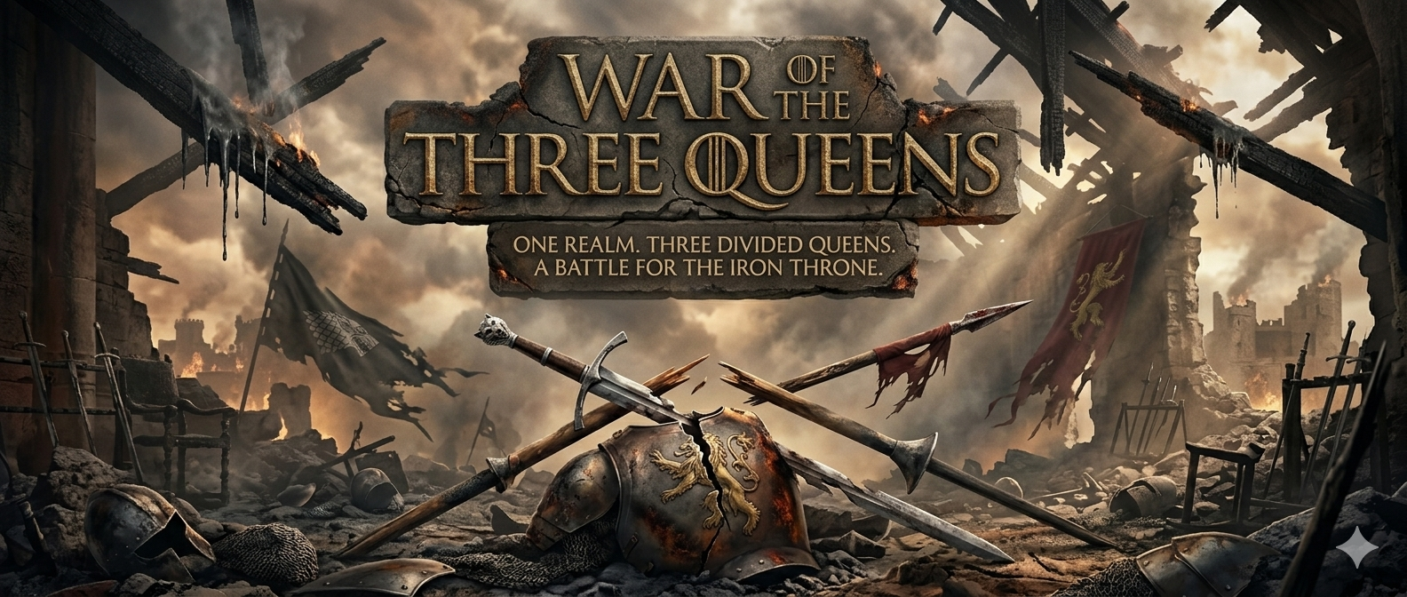 Cover art for Game of Thrones: War of the Queens, a got world on Voyage