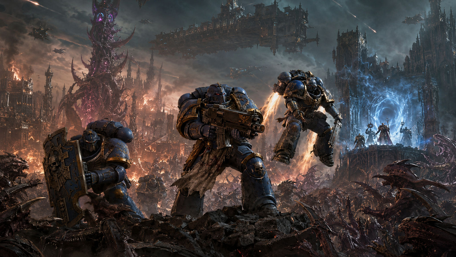 Cover art for Space Marine 2, a warhammer world on Voyage