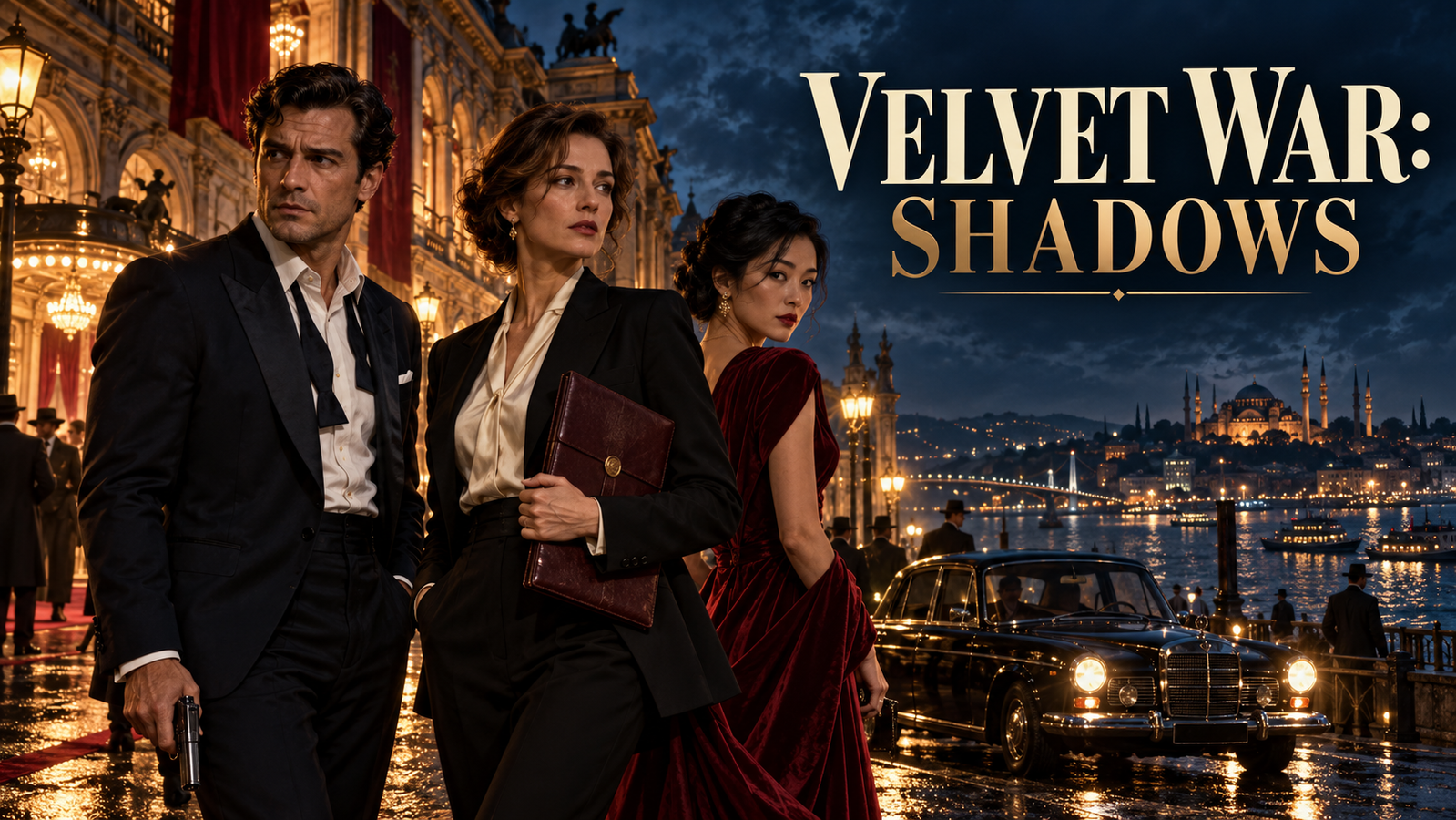 Cover art for Velvet War: Shadows, a spy world on Voyage