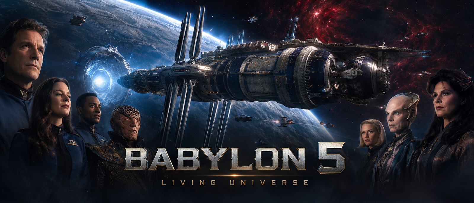 Cover art for Babylon 5: Living Universe, a babylon 5 world on Voyage