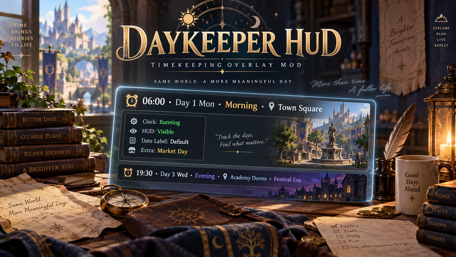 Cover art for Timekeeper, an utility mod on Voyage
