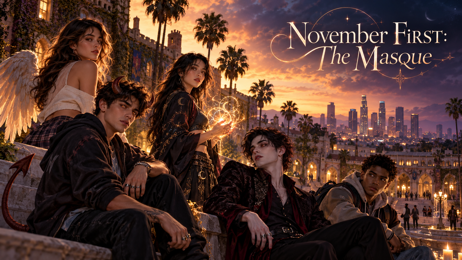 Cover art for November First: Masque, a transformation world on Voyage