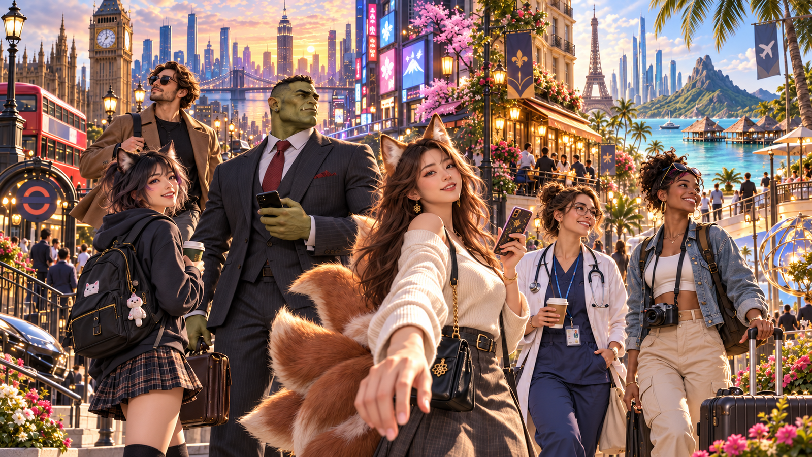 Cover art for Modern Fantasy World Simulator, a slice of life world on Voyage
