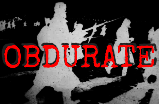 Cover art for + OBDURATE +, an action scenario on AI Dungeon