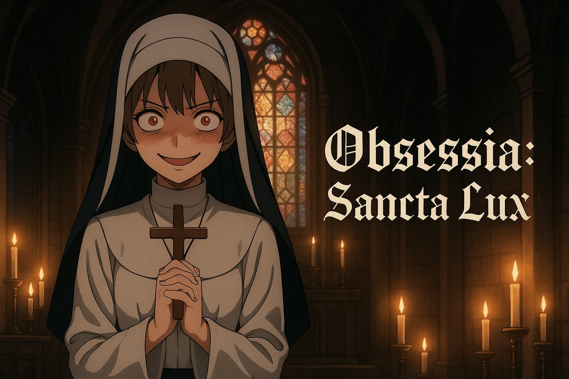 Cover art for Obsessia: Sancta Lux, a romance scenario on AI Dungeon