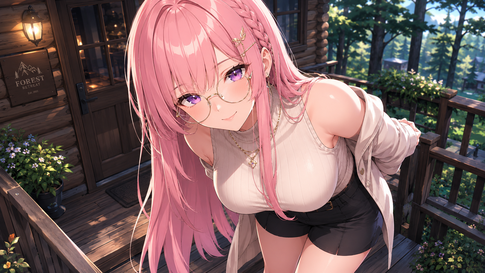 Cover art for Geek Girl Getaway, a romance scenario on AI Dungeon