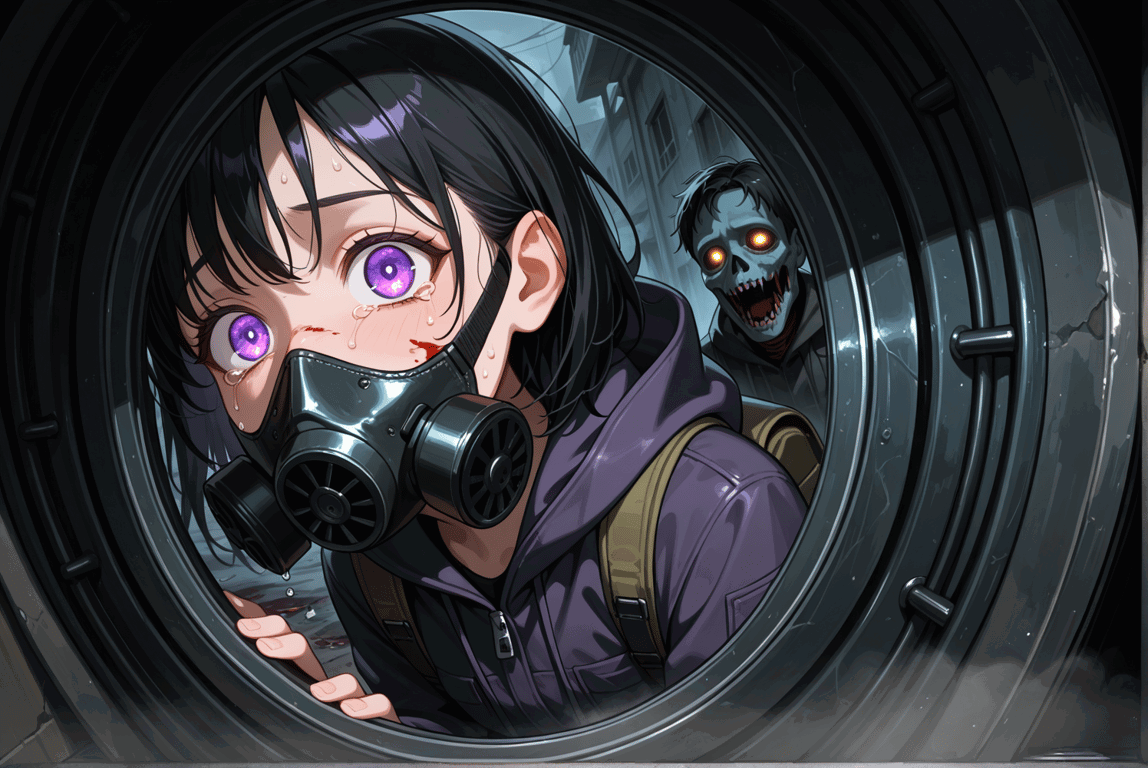 Cover art for Let Me In!, an apocalypse scenario on AI Dungeon