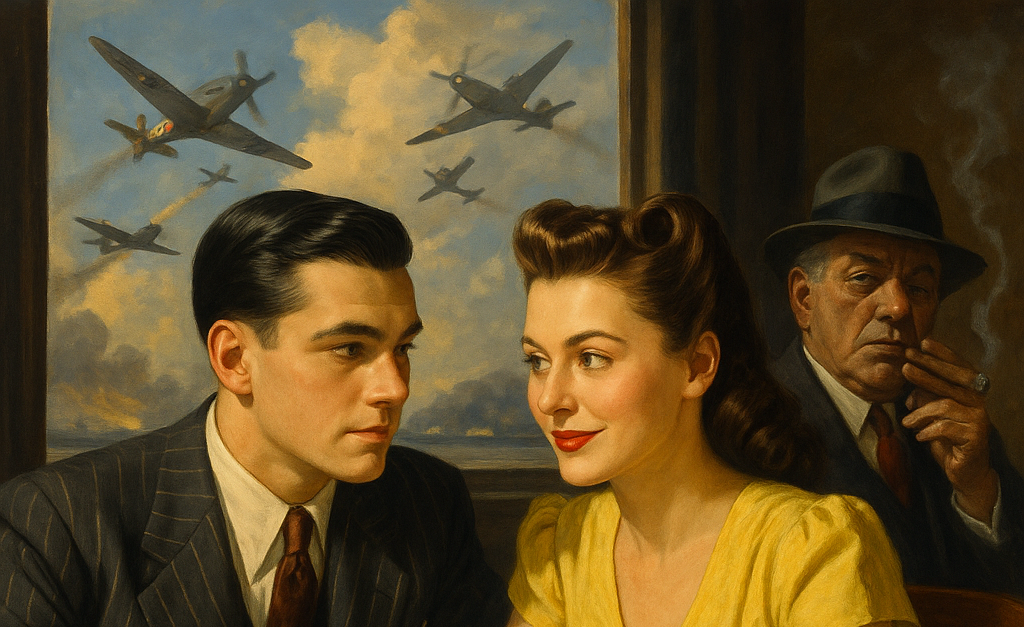 Cover art for A Life in Wartime In 1940s, a romance scenario on AI Dungeon