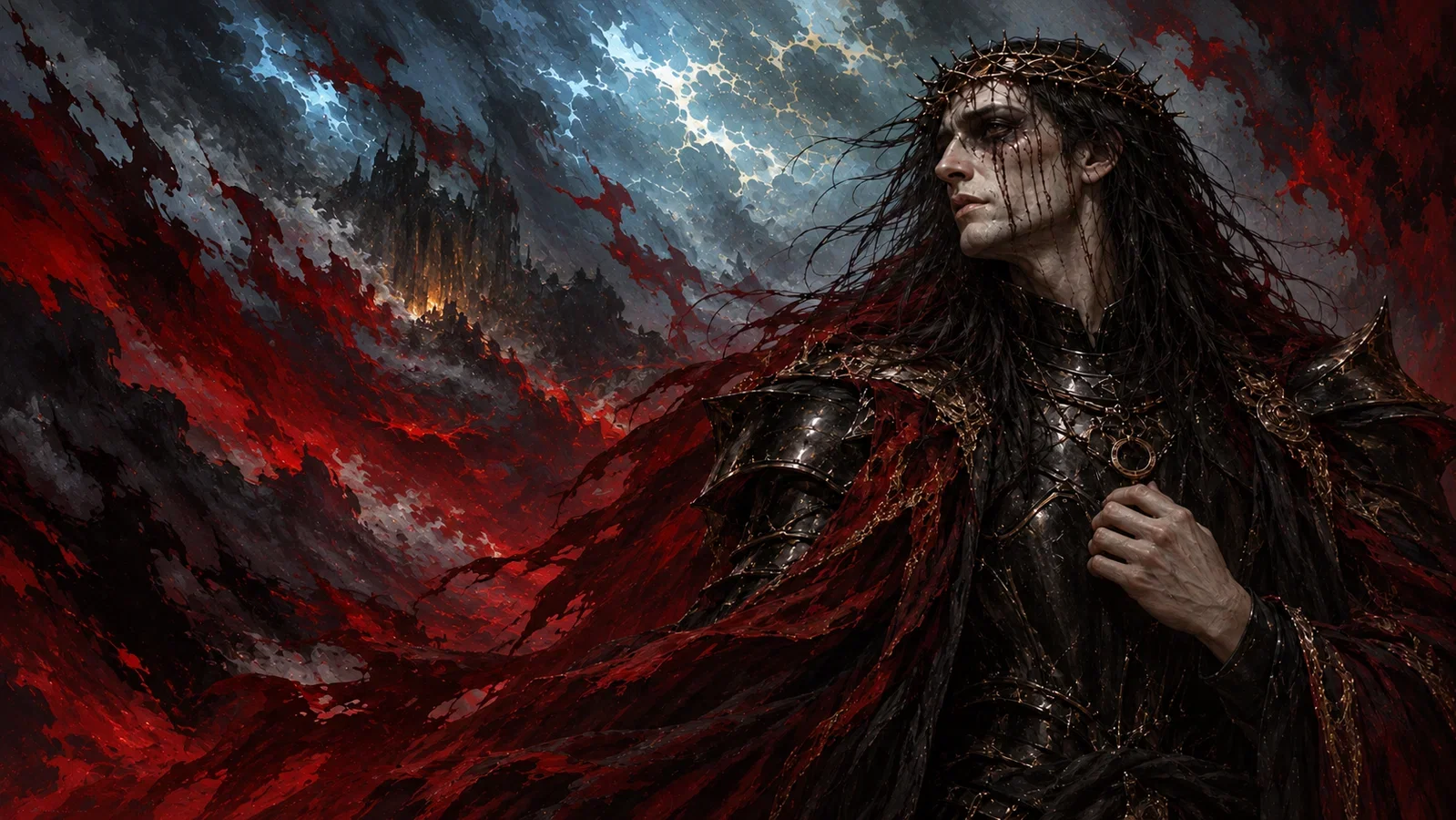 Cover art for Sangremoor: Undying Kingdom, a dark fantasy world on Voyage