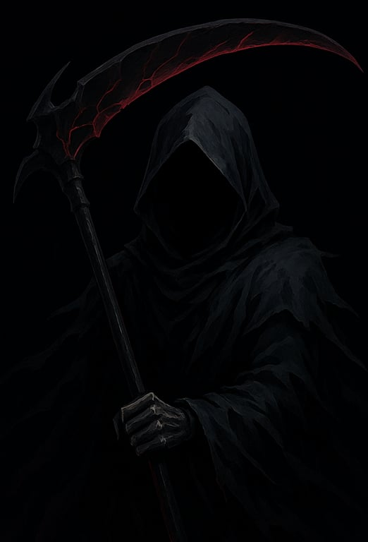 Cover art for The Reaper beyond life and death, a mystery scenario on AI Dungeon