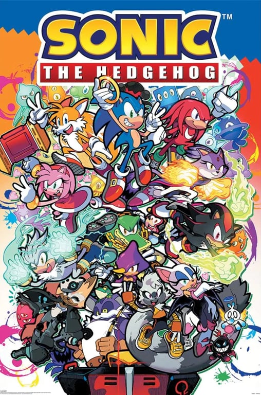 Cover art for Sonic the hedgehog universe, a mobiens scenario on AI Dungeon