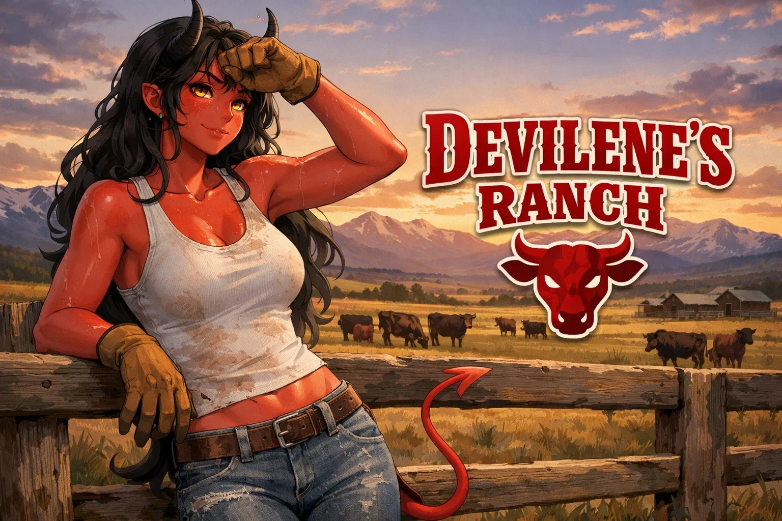 Cover art for Devilene's Ranch 🐄, a romance scenario on AI Dungeon