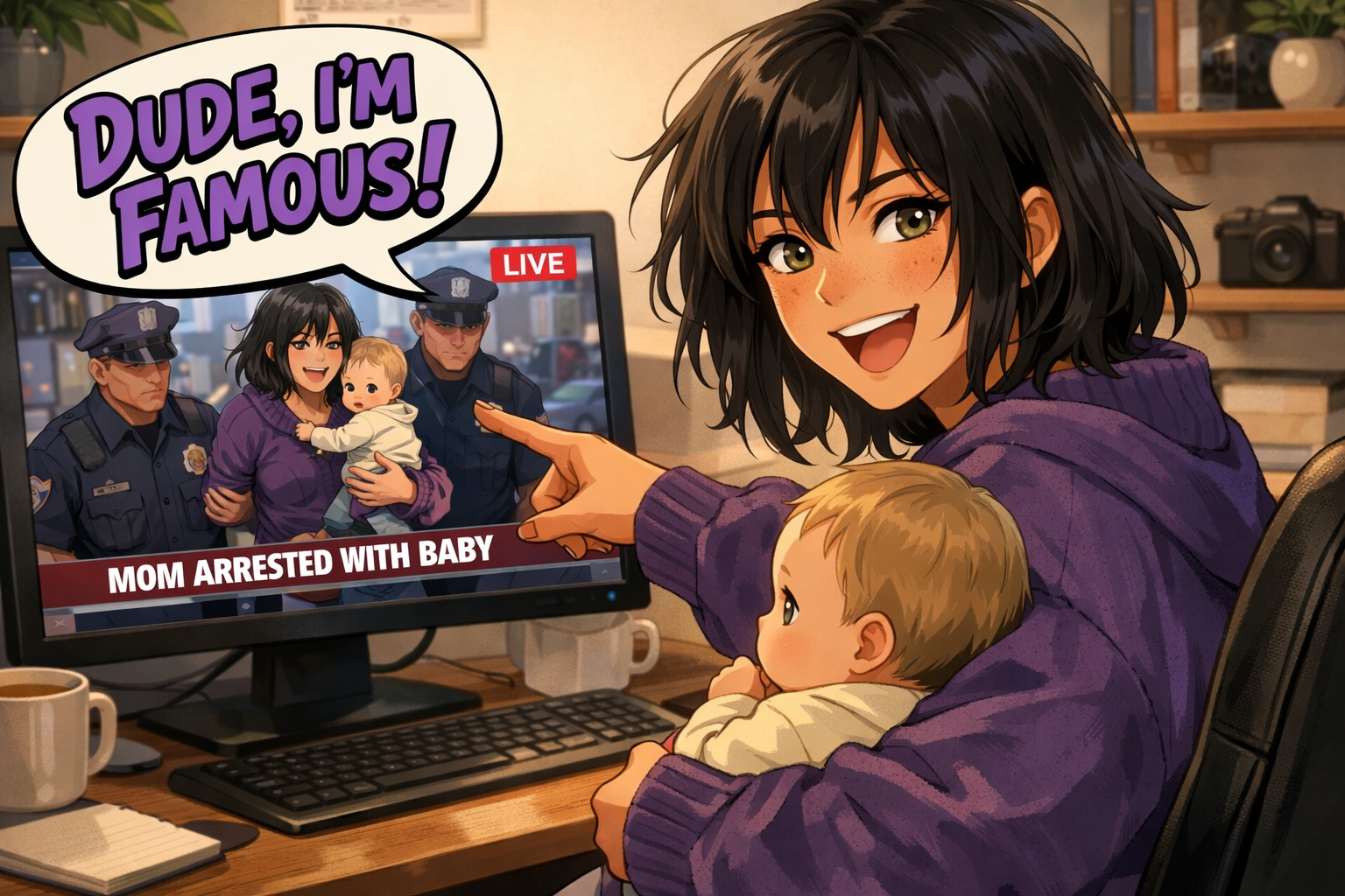 Cover art for Dude, I'm Famous!, a slice of life scenario on AI Dungeon