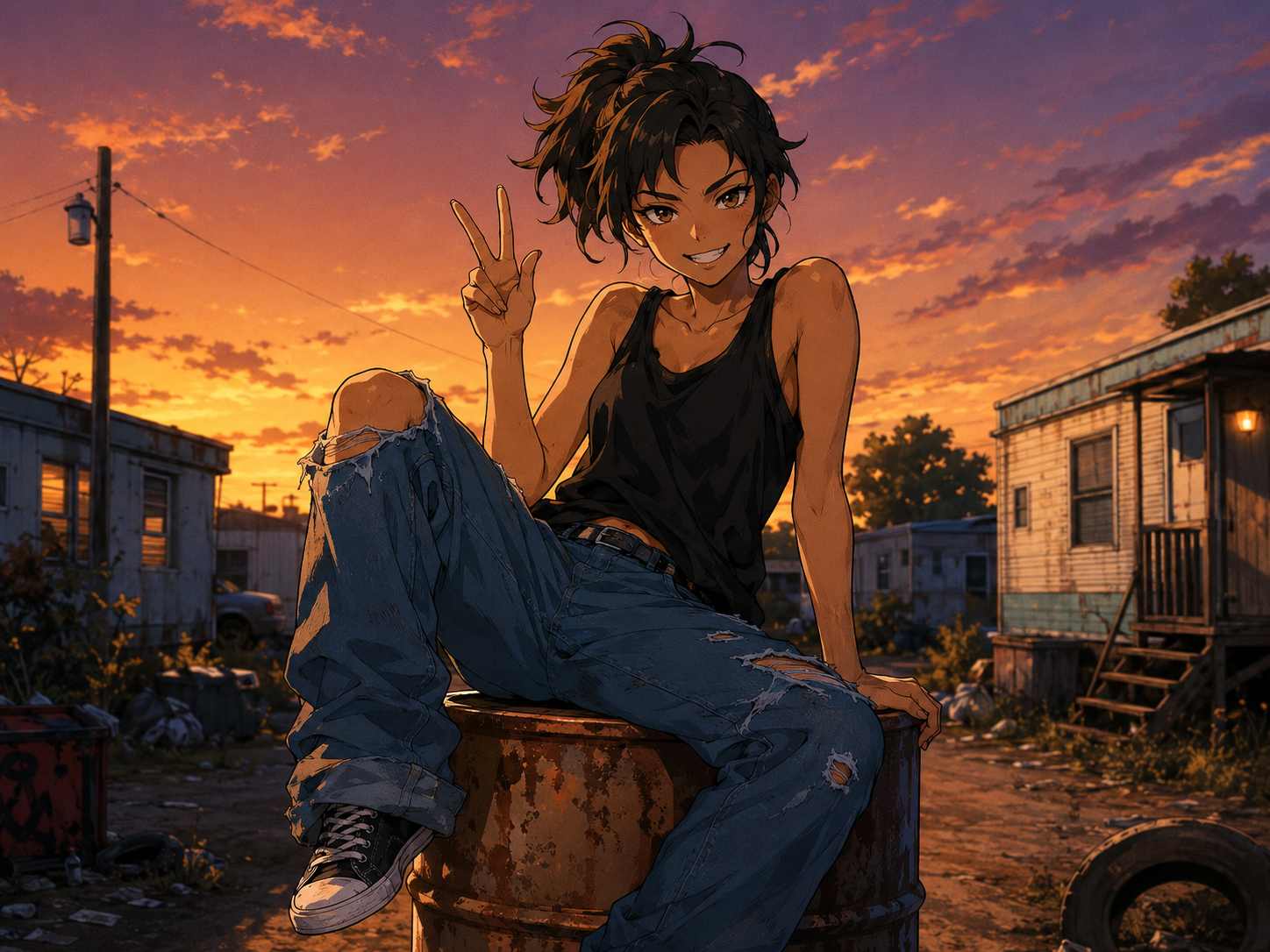 Cover art for Trailer Park Tomboy👟, a slice of life scenario on AI Dungeon