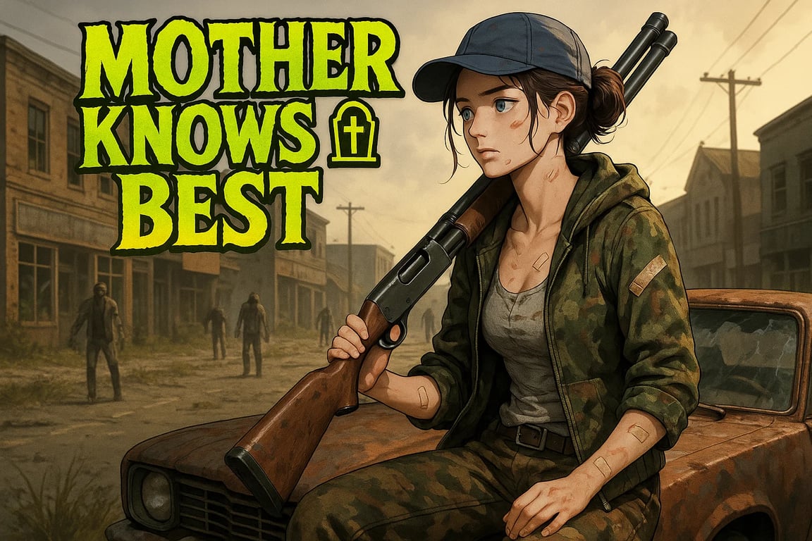 Cover art for Mother Knows Best 🪦, an apocalypse scenario on AI Dungeon