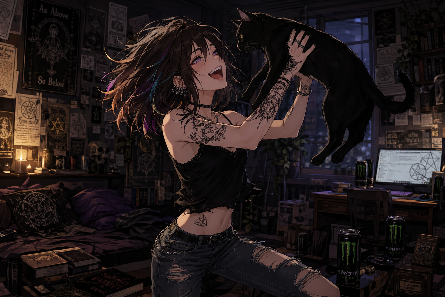 Cover art for Failgirl's Familiar 🧹, a slice of life scenario on AI Dungeon