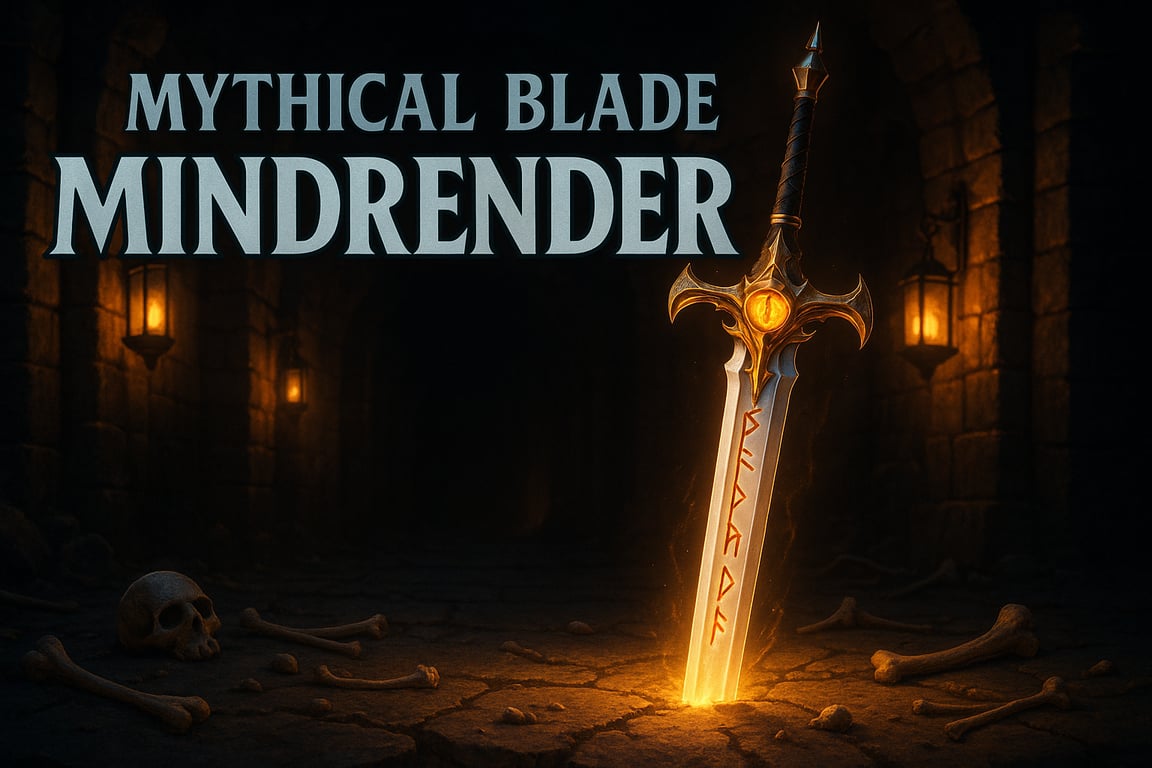 Cover art for Mythical Blade Mindrender: Be a Sword, a fantasy scenario on AI Dungeon