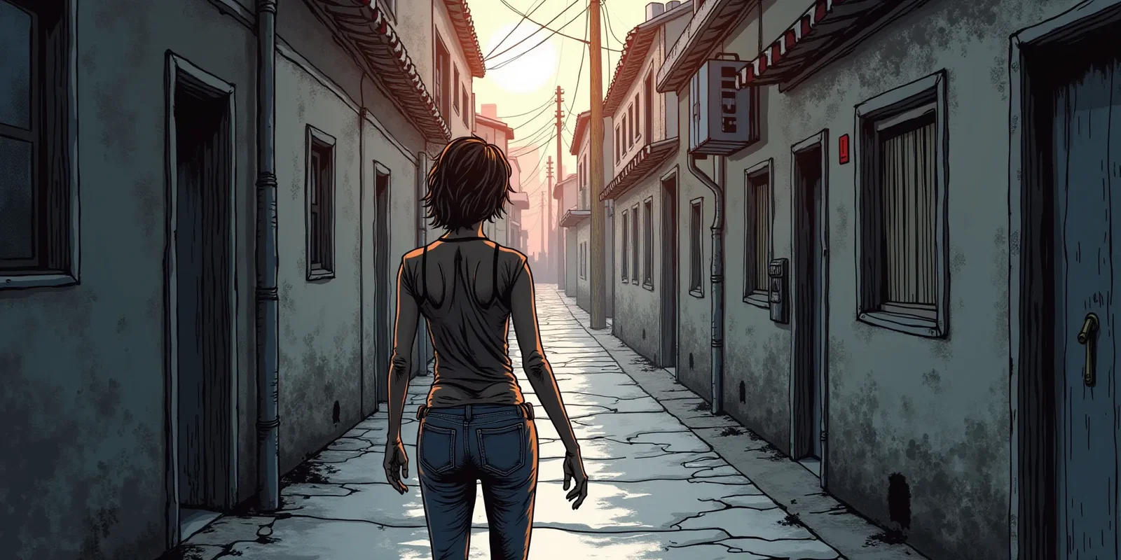 Cover art for A Survivor Possessed, a zombies scenario on AI Dungeon