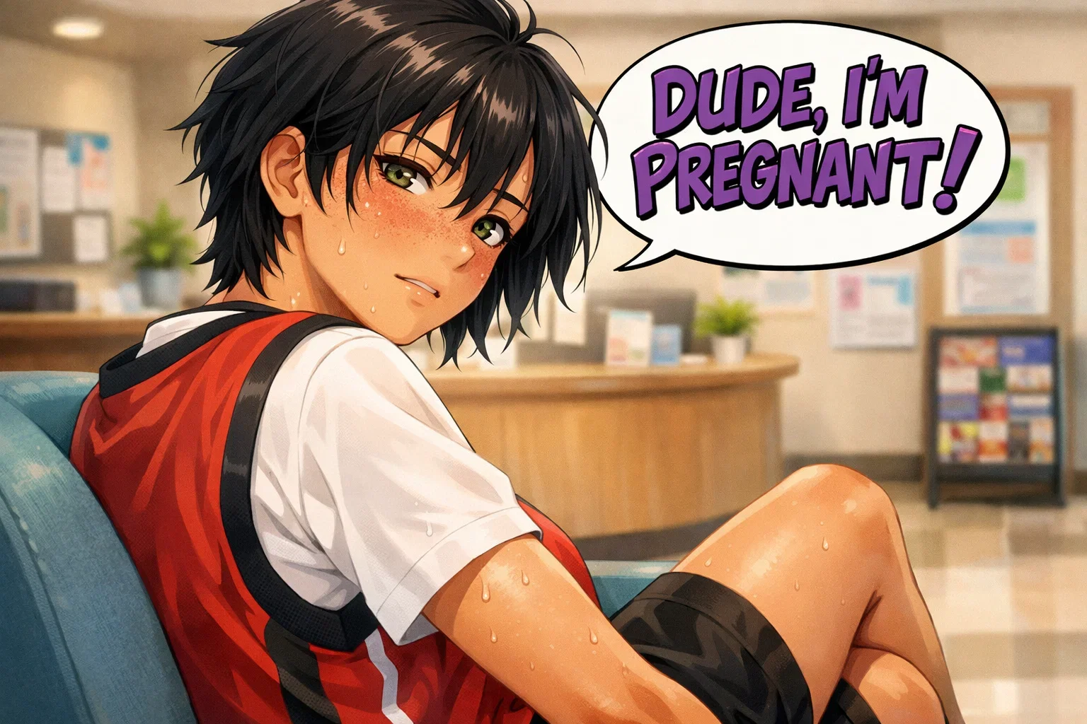 Cover art for Dude, I'm Pregnant!🍼, a val maroto scenario on AI Dungeon