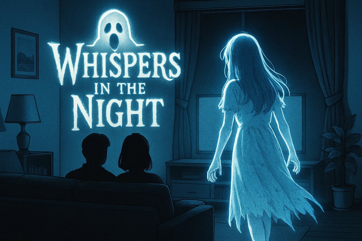 Cover art for Whispers in the Night 👻, a ghost scenario on AI Dungeon
