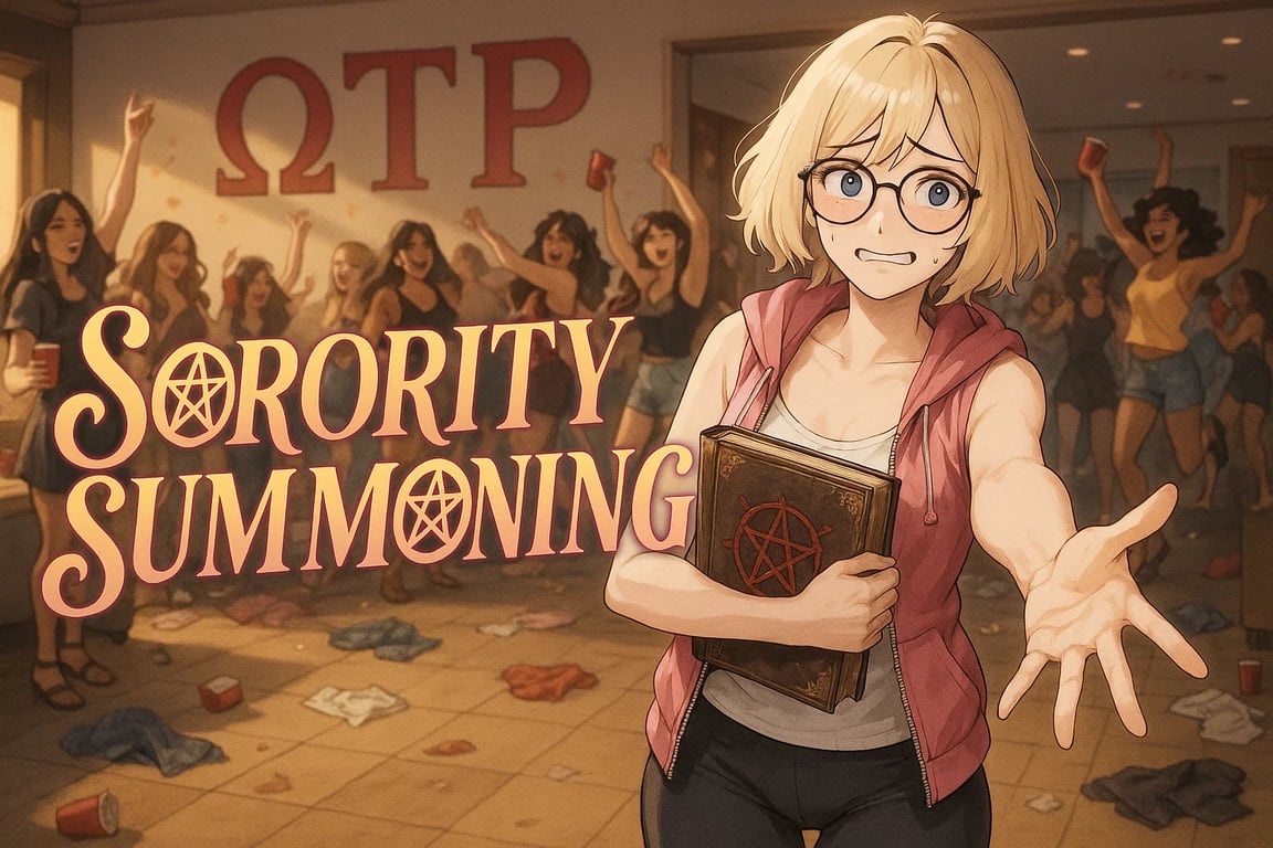 Cover art for Sorority Summoning ♀️, a summonersaga scenario on AI Dungeon