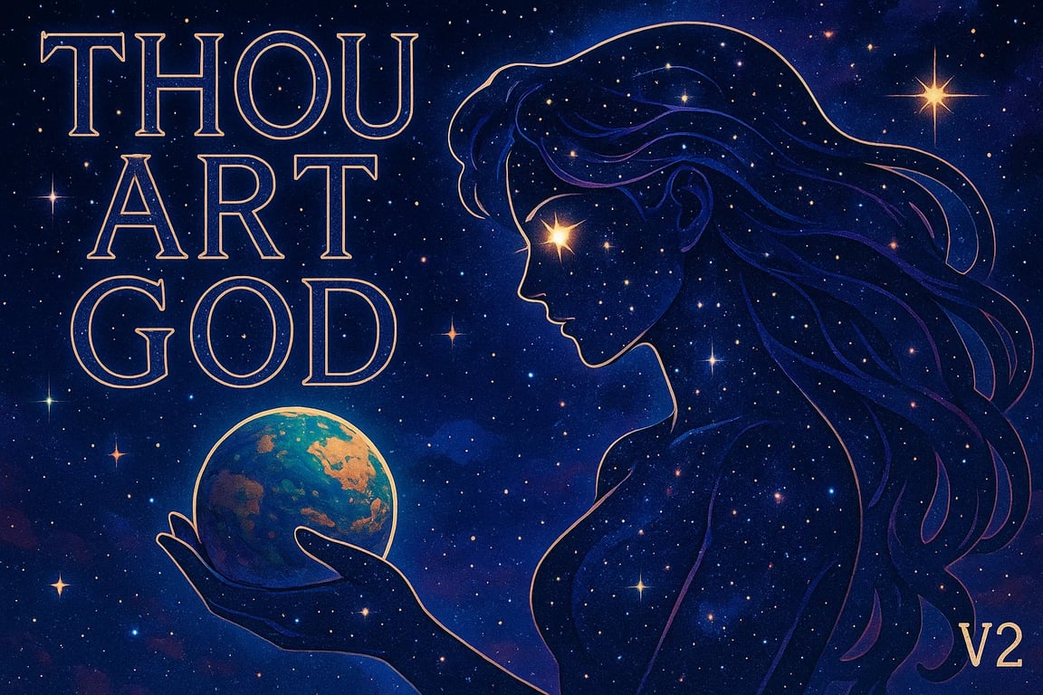 Cover art for Thou Art God 🌍, a god game scenario on AI Dungeon