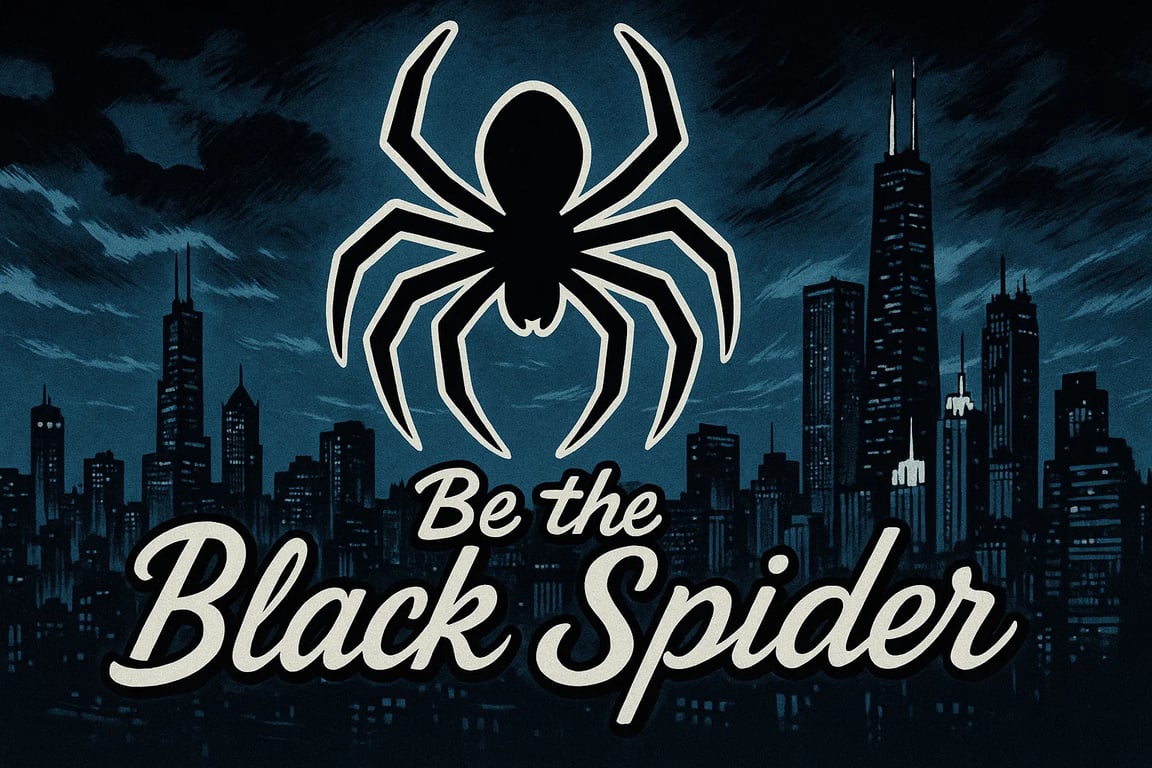 Cover art for 🕷️ Be the Black Spider , a superhero scenario on AI Dungeon