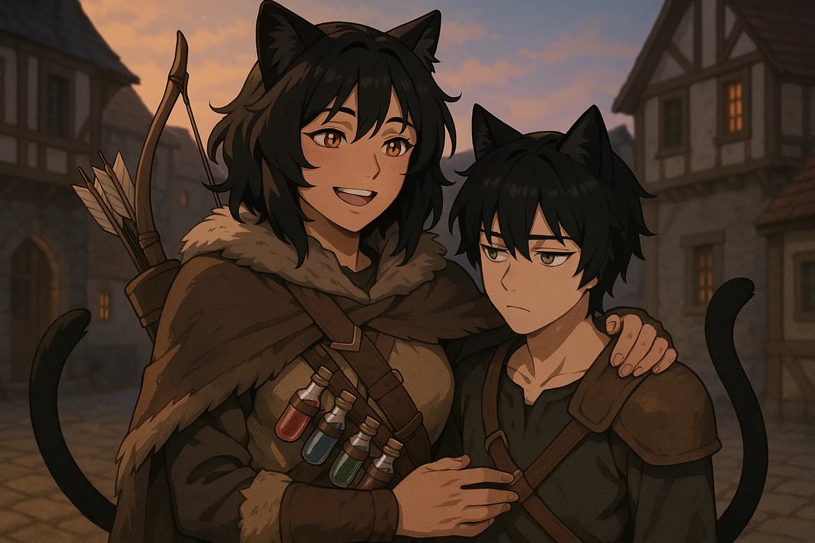 Cover art for The Black Cats 🐈⬛, a slice of life scenario on AI Dungeon