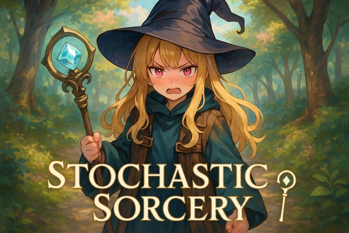 Cover art for Stochastic Sorcery 🪄, a fantasy scenario on AI Dungeon