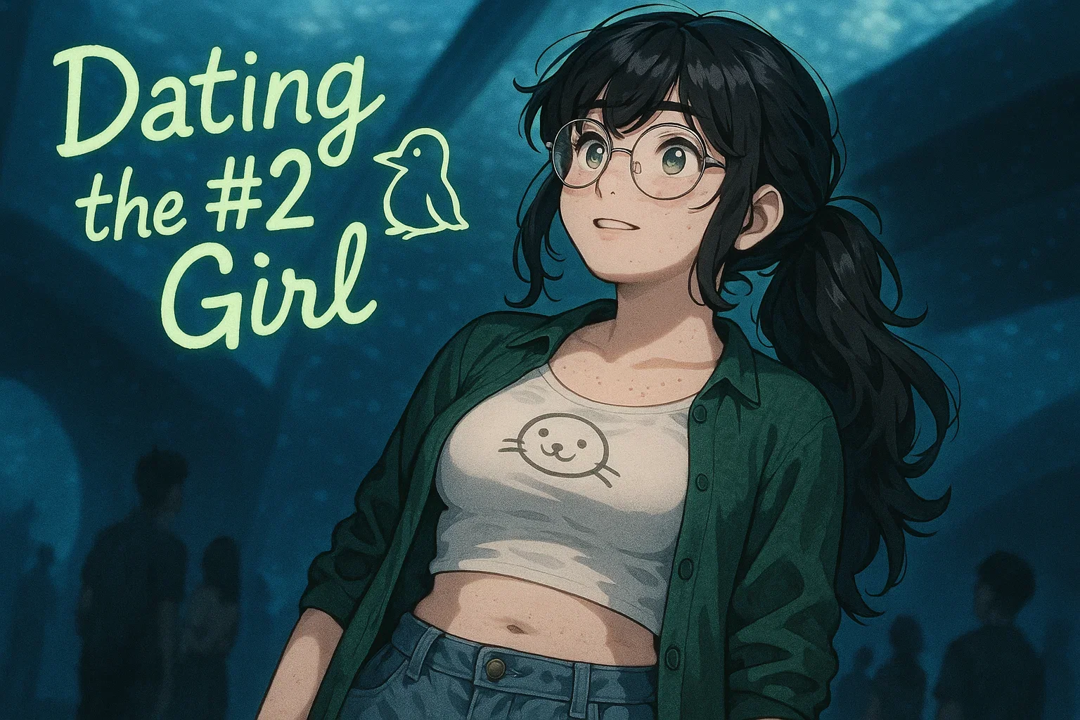 Cover art for Dating the #2 Girl🐧, a romance scenario on AI Dungeon