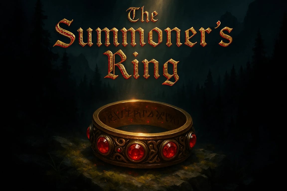 Cover art for 💍The Summoner's Ring, a magic scenario on AI Dungeon