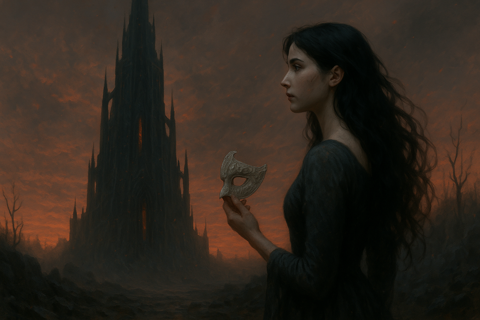Cover art for The Ash Bride, a magic scenario on AI Dungeon