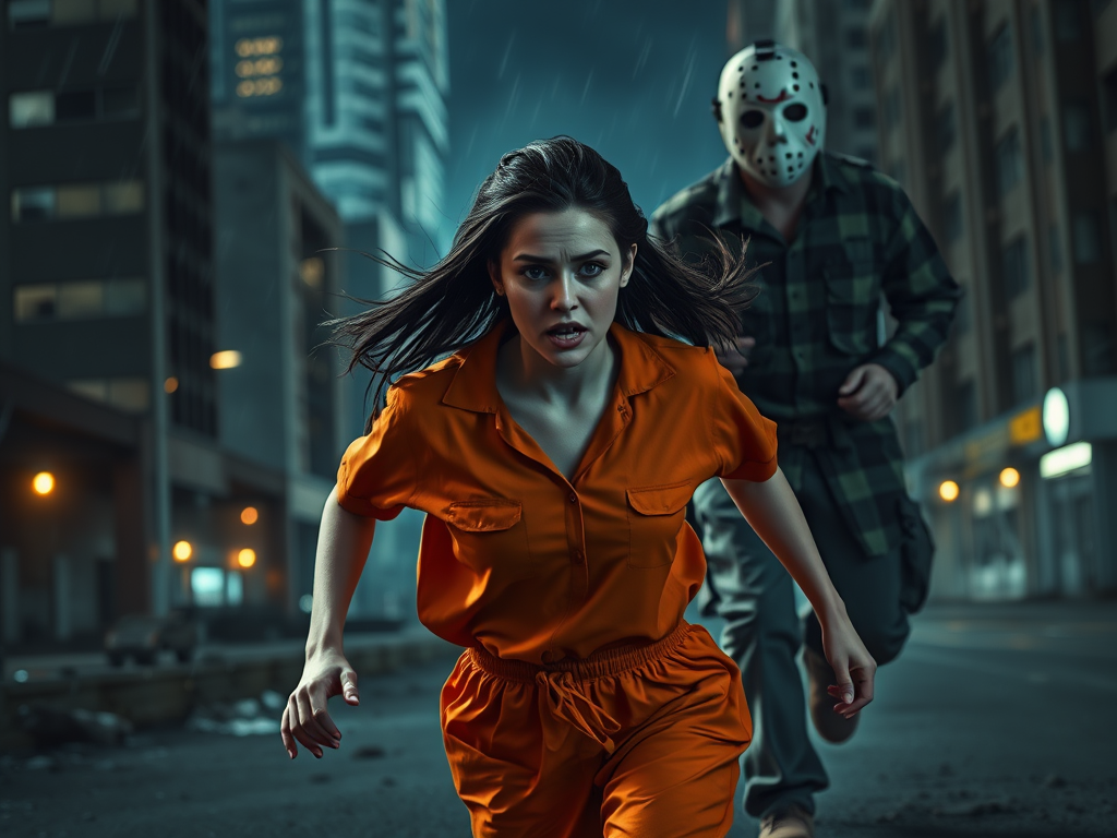 Cover art for Don’t Stop Running: Horror City, a survival scenario on AI Dungeon